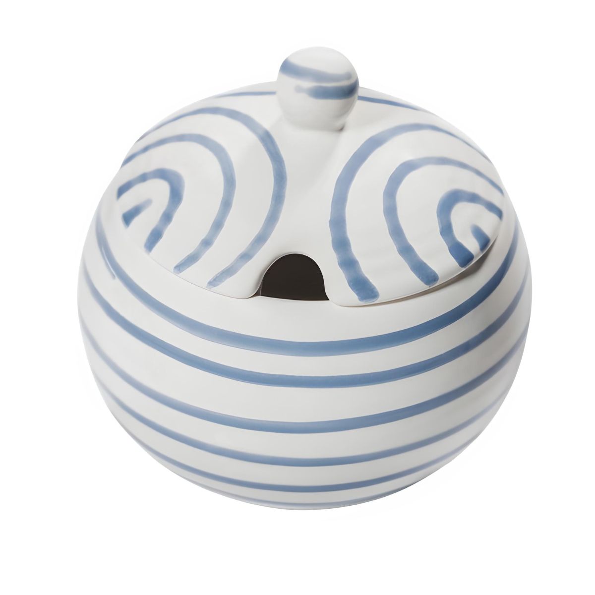 Gmundner Keramik Dizzy Blue Sugar Pot