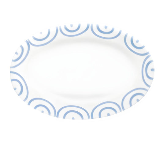 Gmundner Keramik Dizzy Blue Oval Plate