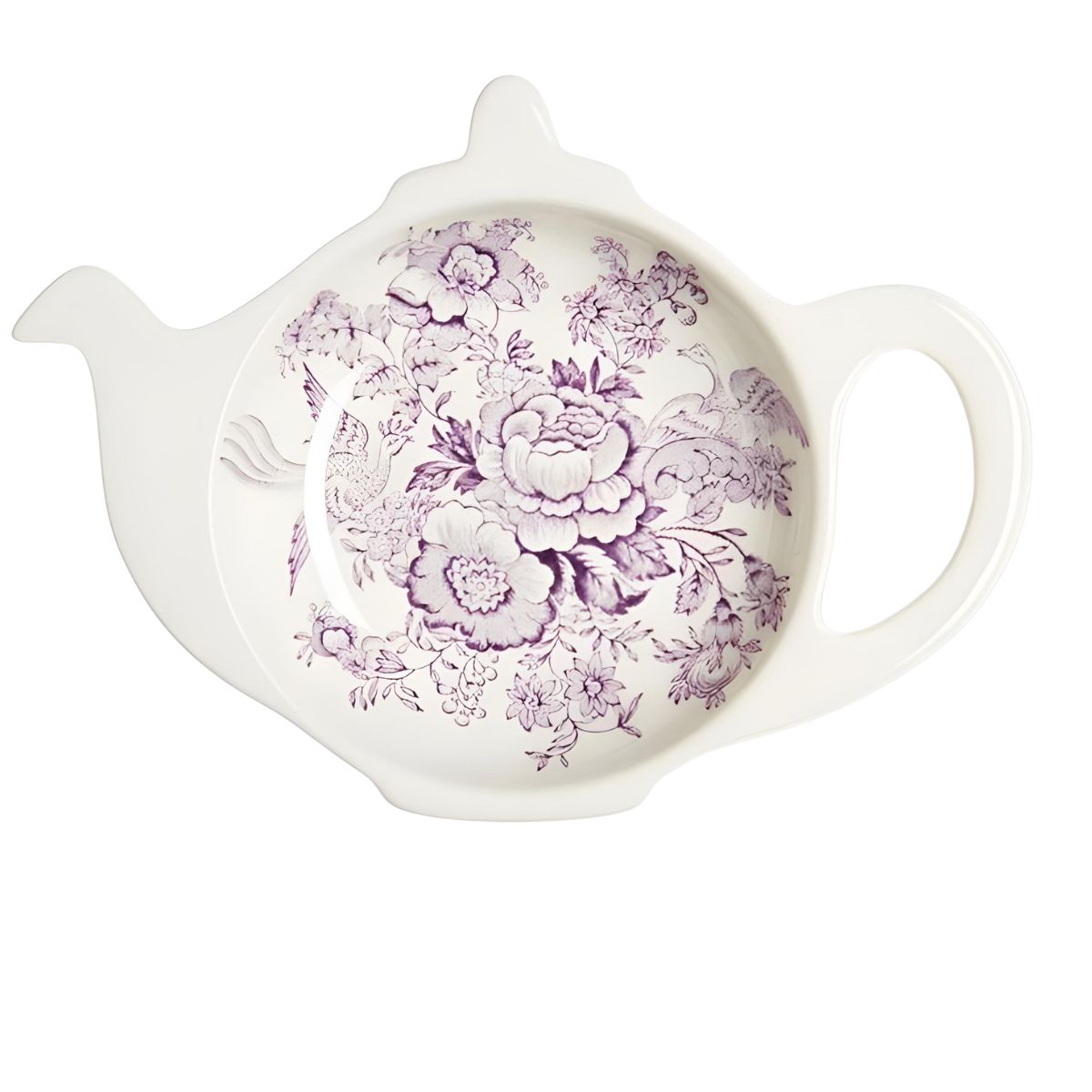 Burleigh Plum Asiatic Pheasants Mini Teapot Tray - Retired