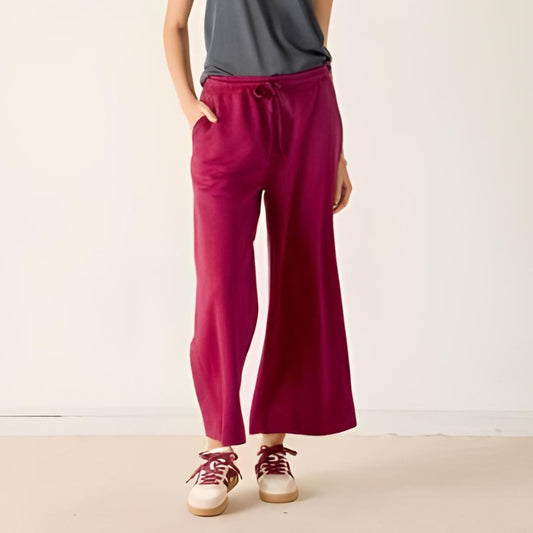 Mersea Frenchie Wide Leg Pant - Winterberry