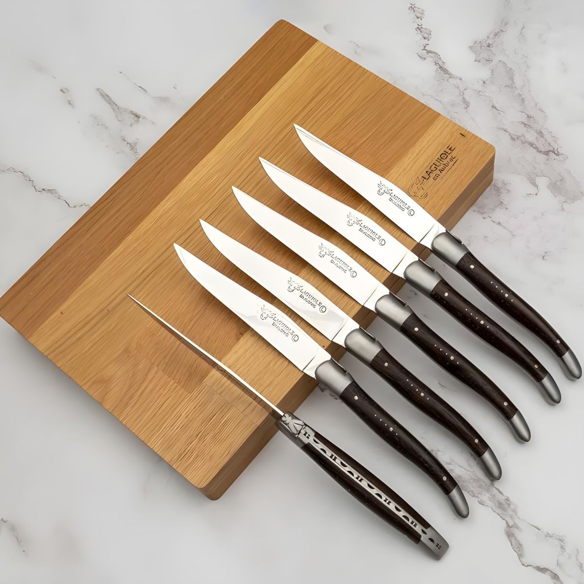 Laguiole en Aubrac Wenge Wood Steak Knives/Set of 6