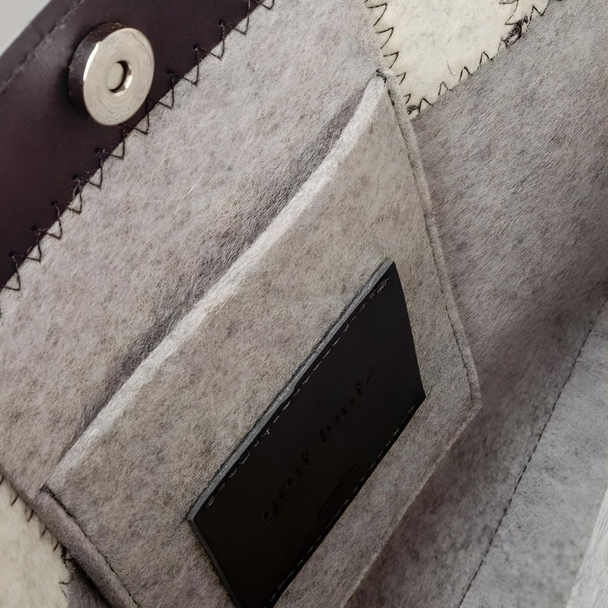 Graf Lantz Jaunt Midi Merino Wool Tote Granite, Heather White & Black