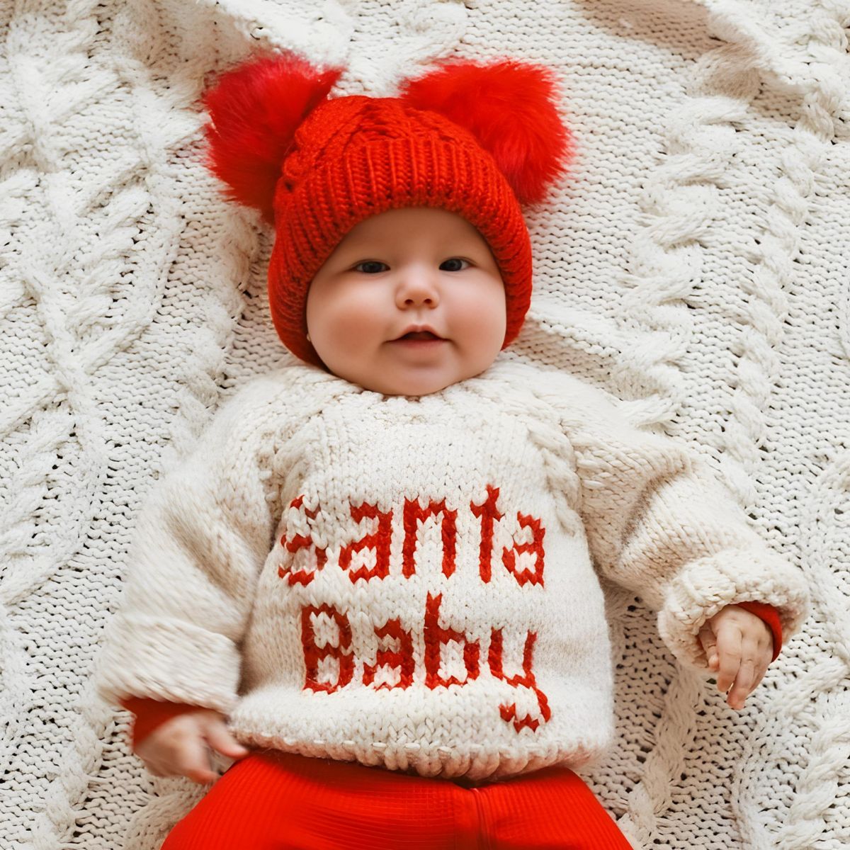 Huggalugs Santa Baby Baby Sweater