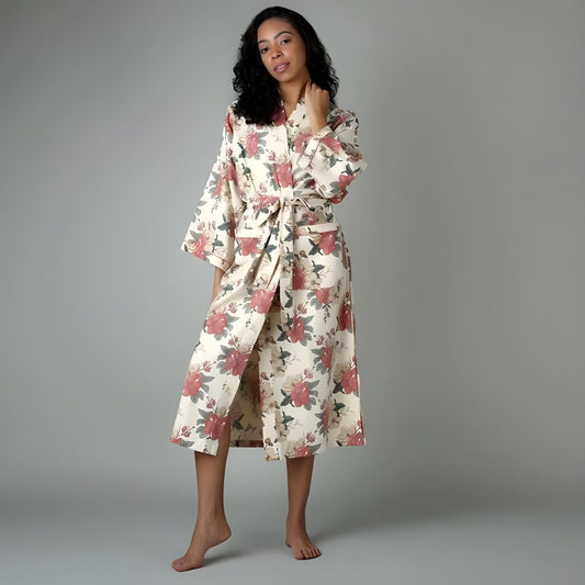 Mahogany Beatrice Flannel Robe