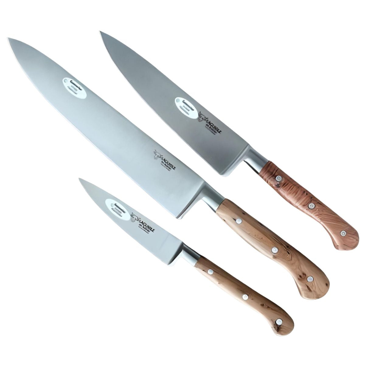 Laguiole en Aubrac Set of 3 Juniper Kitchen Knives