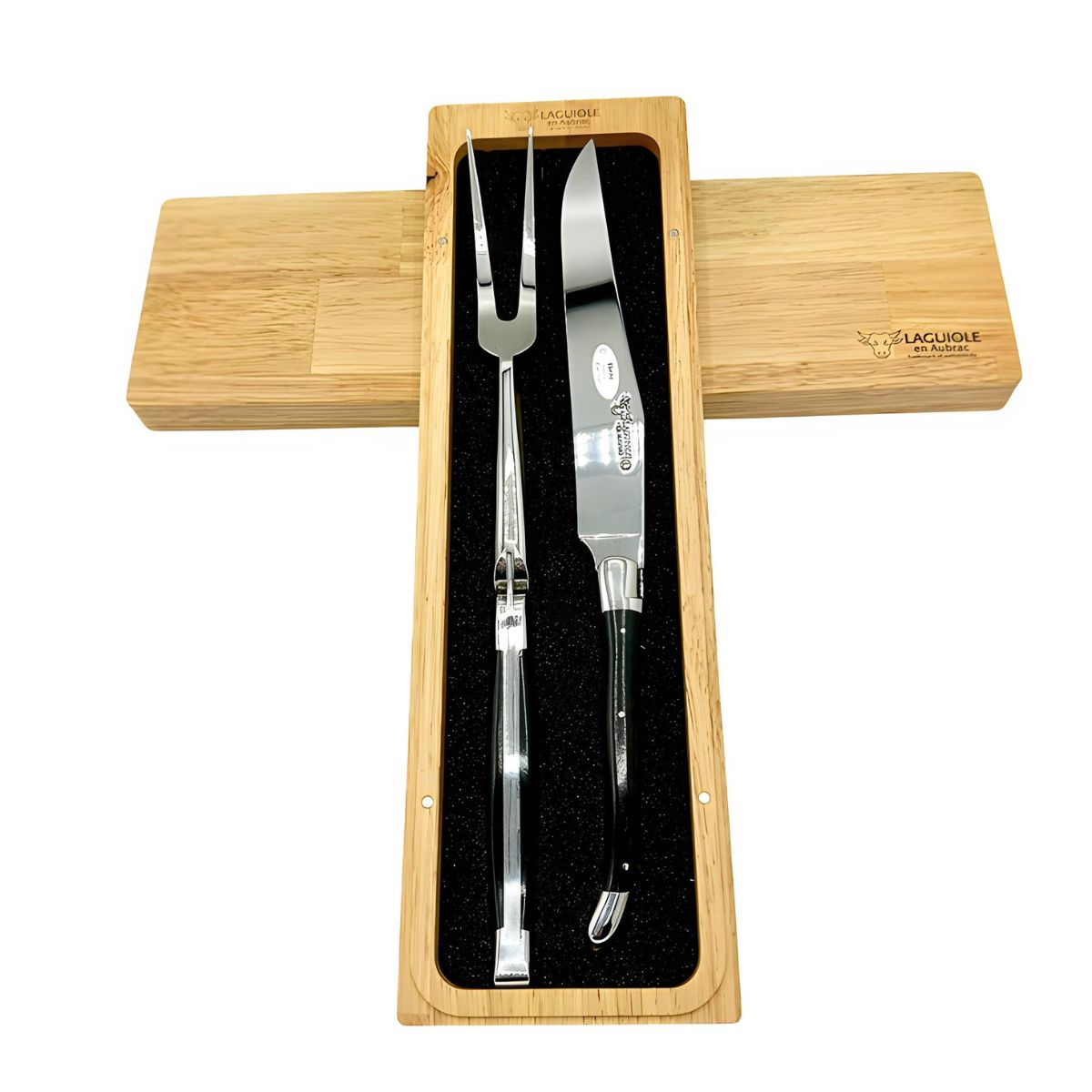 Laguiole en Aubrac Ebony Wood Carving Set