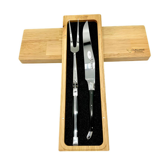 Laguiole en Aubrac Ebony Wood Carving Set