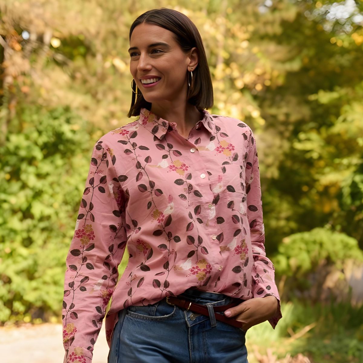 ... and for Good Boyfriend Shirt - Birdie On A Vine - Blush