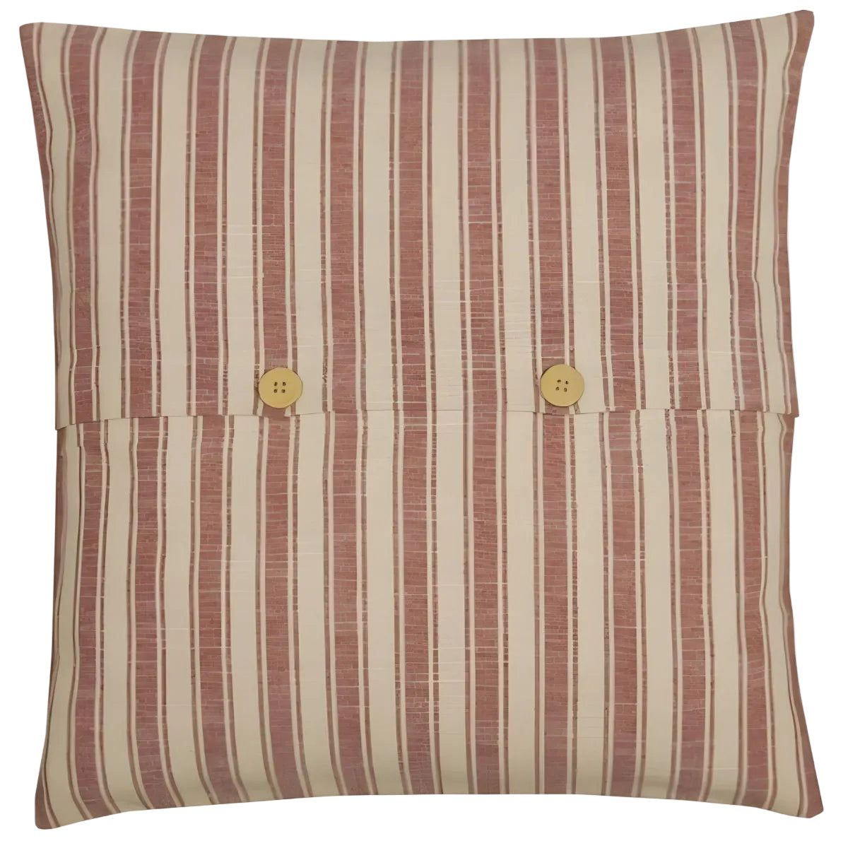 Market Place Red Ticking Stripe Pillow Cover with Insert