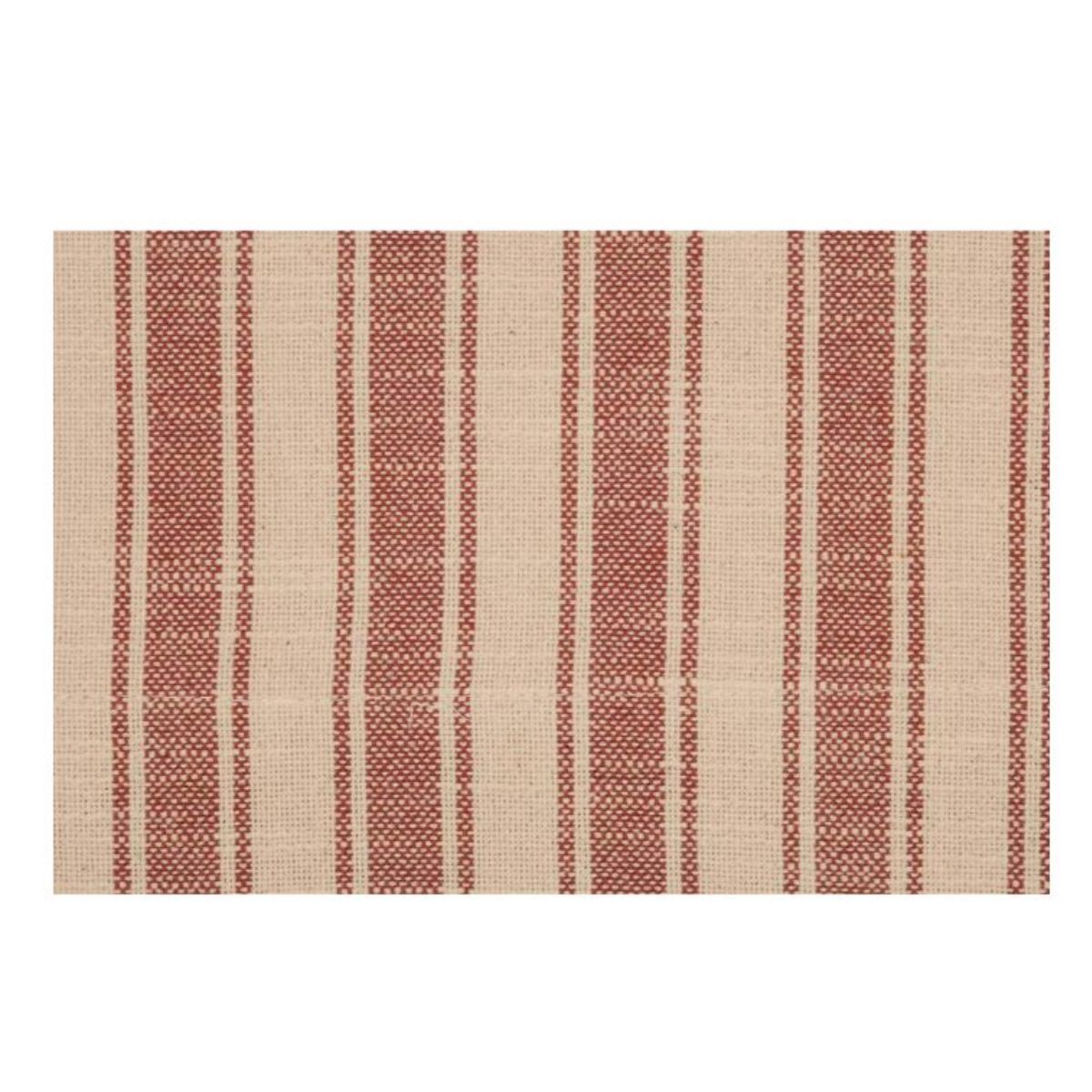 Market Place Red Ticking Stripe Panel Set of 2 - 96Lx50W