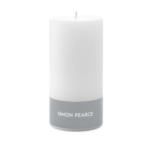 Simon Pearce Candle Pillar 3x6 White