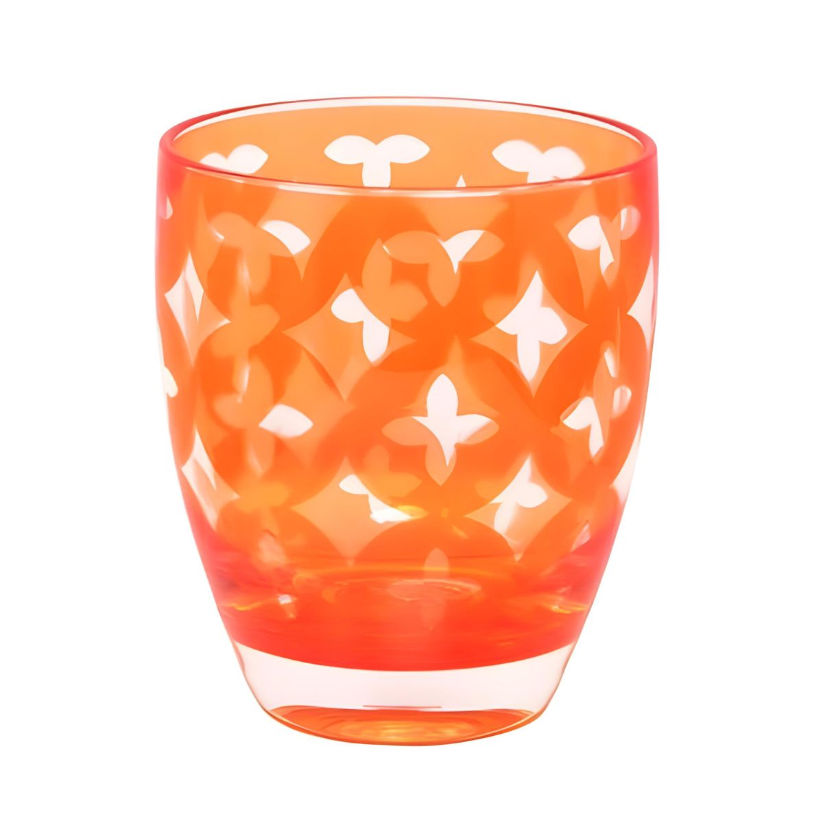 Le Cadeaux Small Palazzio Orange Tumbler Single