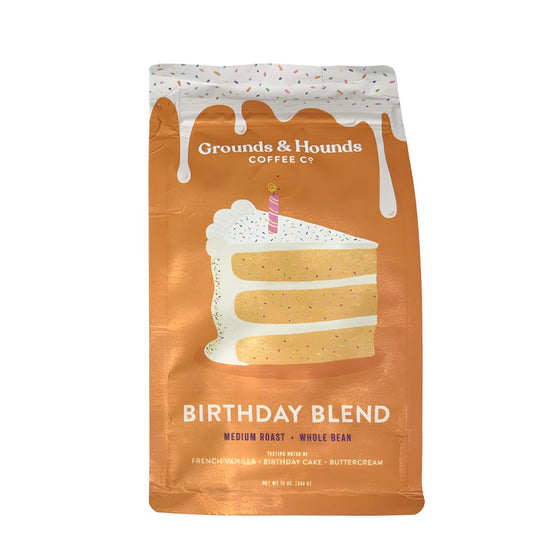 Grounds & Hounds Birthday Blend Coffee - Whole Bean