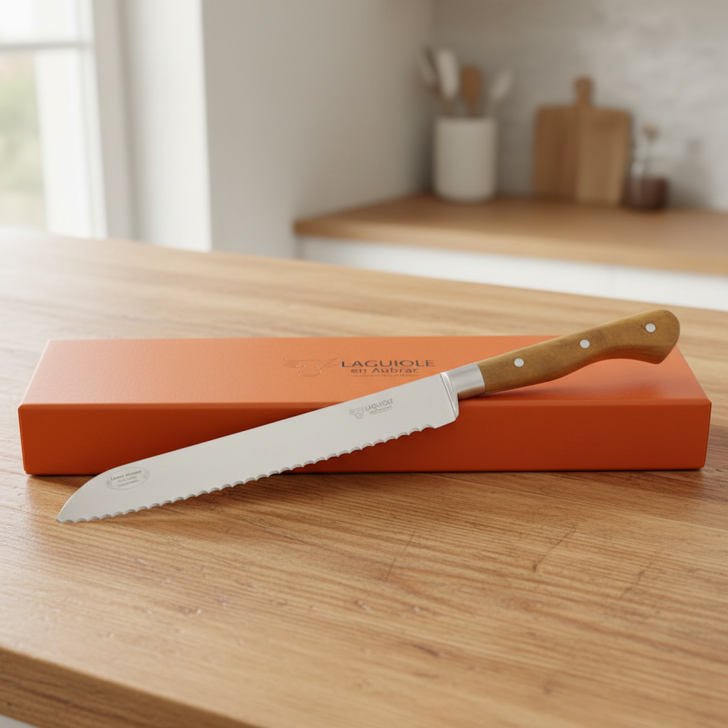 Laguiole en Aubrac Bread Knife - Cheesewood