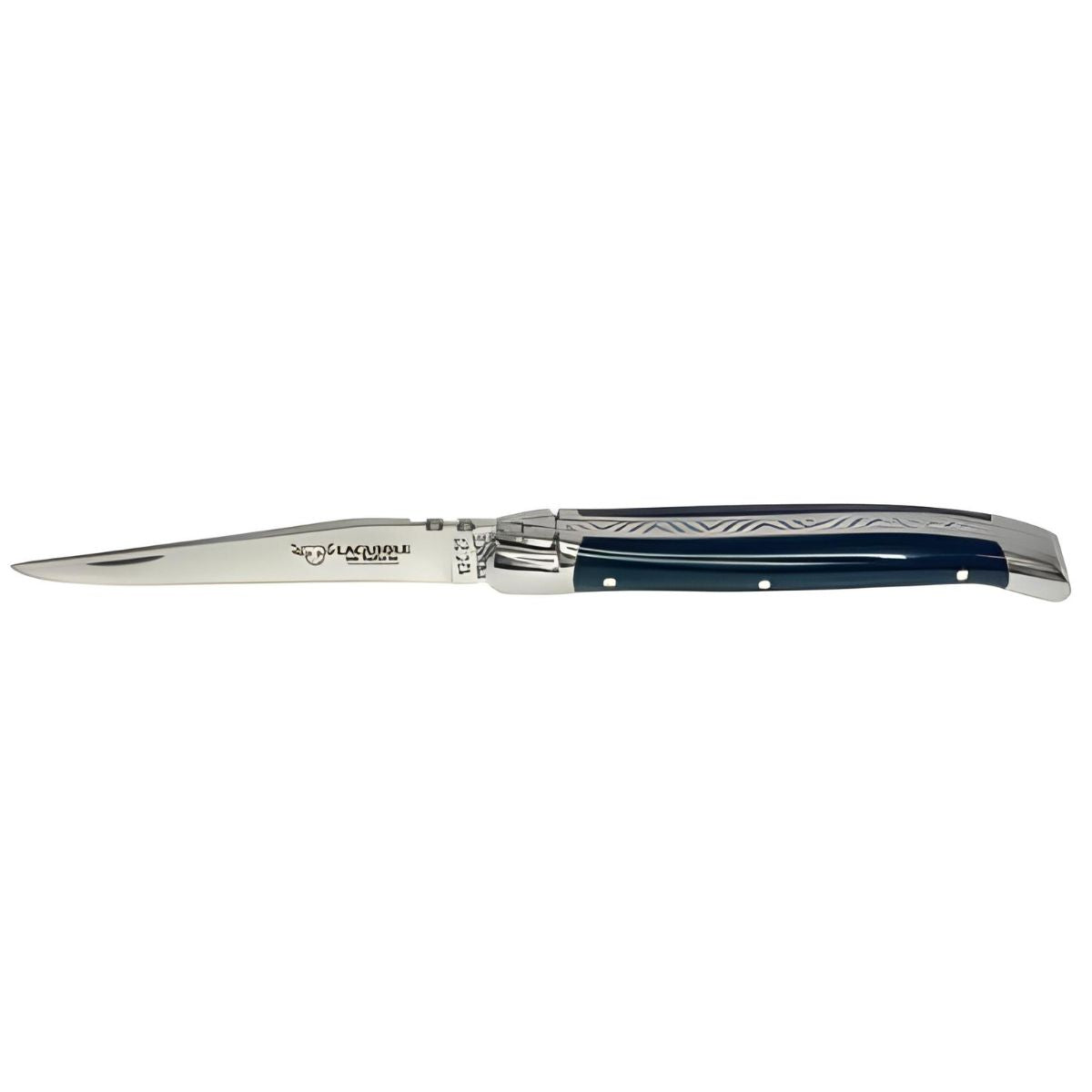 Laguiole en Aubrac Multipurpose Folding Knife with Pressed Cow Horn