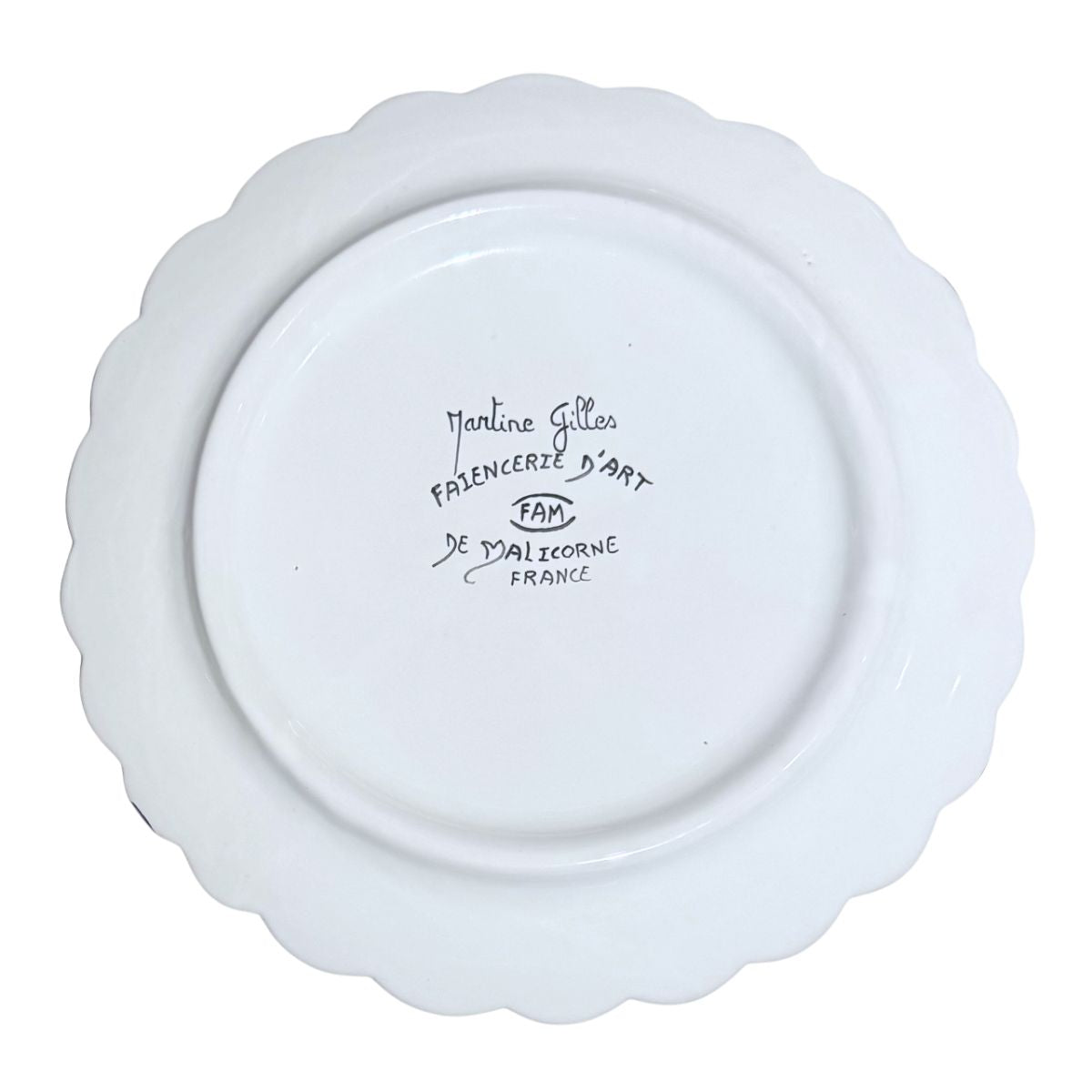 Faienceries D'Art de Malicorne Mille Fleurs Lunch Plate - Retired