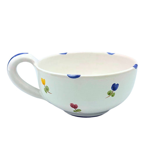 Faienceries D'Art de Malicorne Mille Fleurs Coffee Cup - Retired