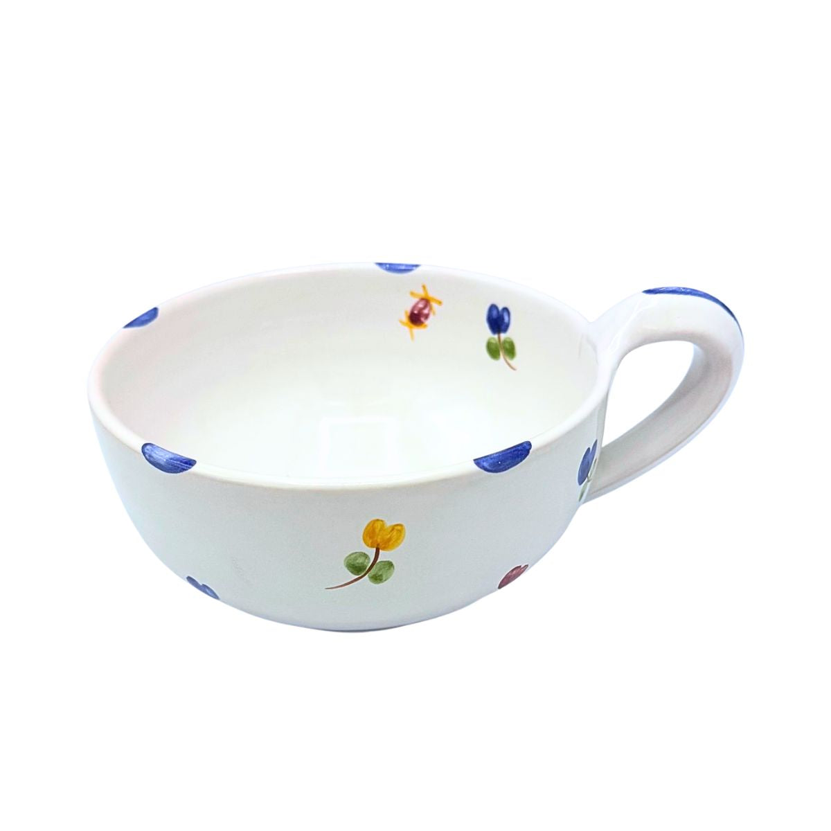Faienceries D'Art de Malicorne Mille Fleurs Coffee Cup - Retired