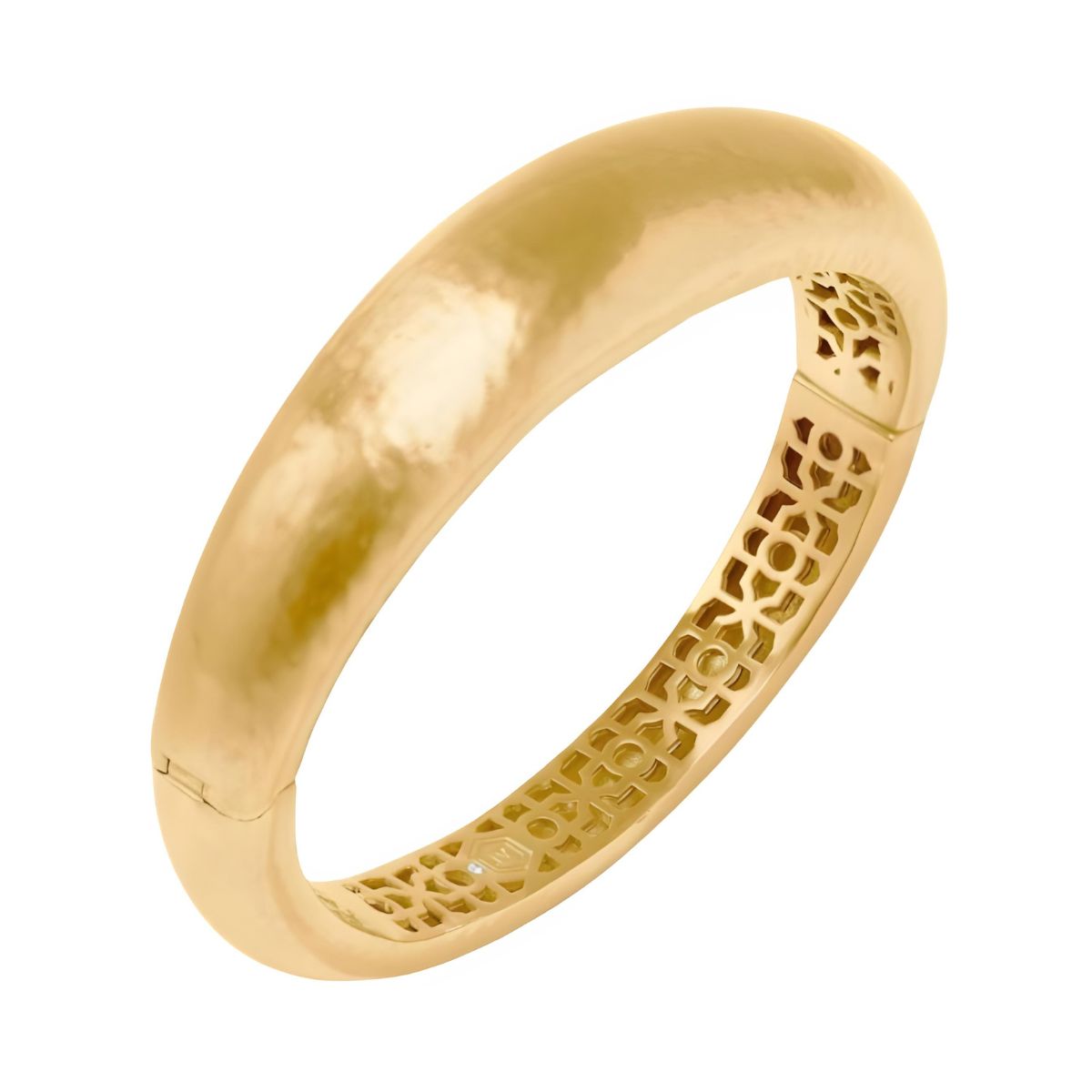 Julie Vos Catalina Demi Hinge Bangle - Gold