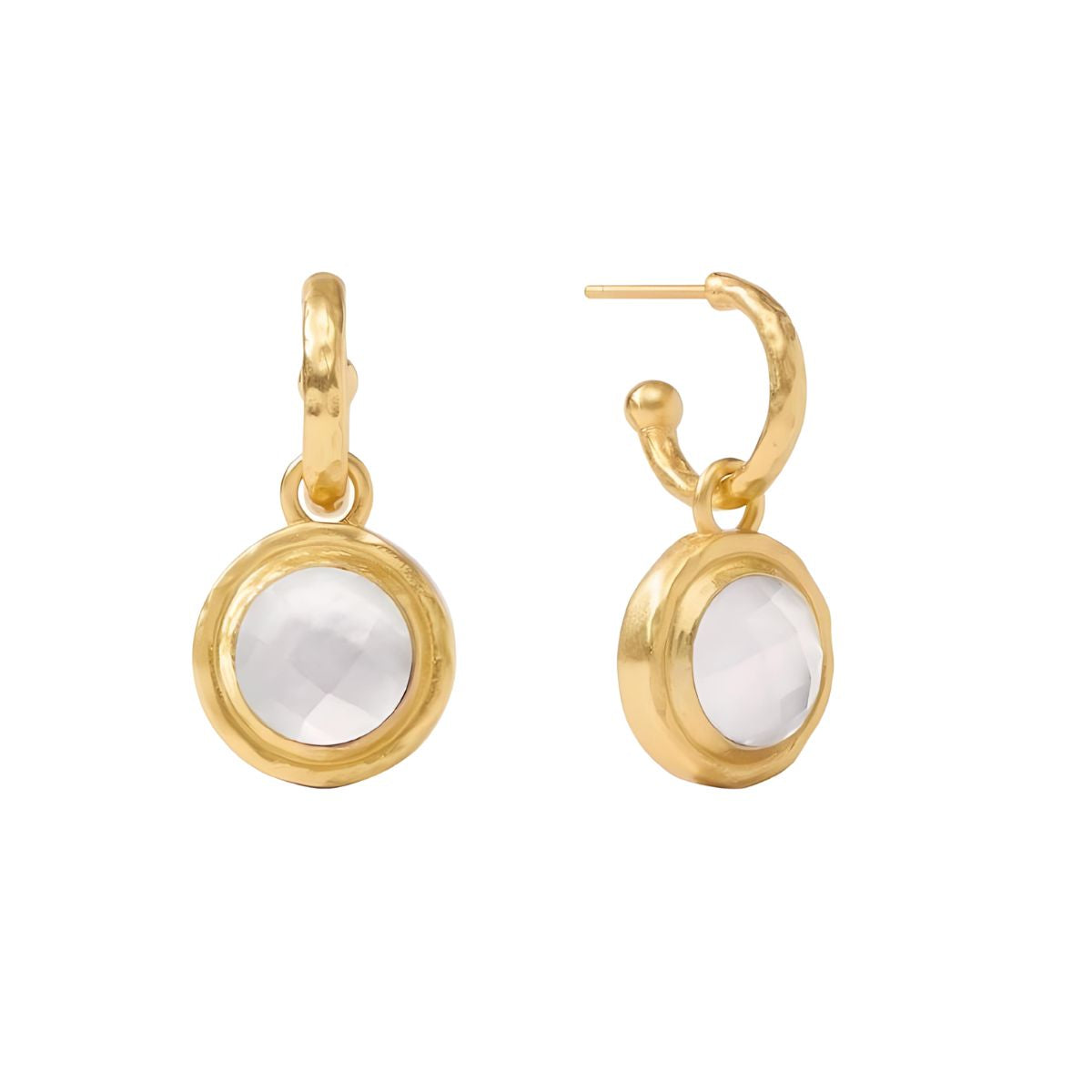 Julie Vos Astor 6-in-1 Gold Charm Earrings - Pearl
