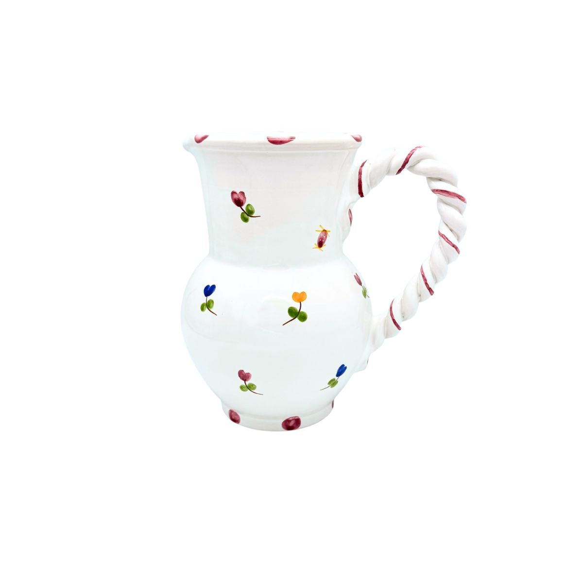 Faienceries D'Art de Malicorne Mille Fleurs Pitcher - Red - Retired