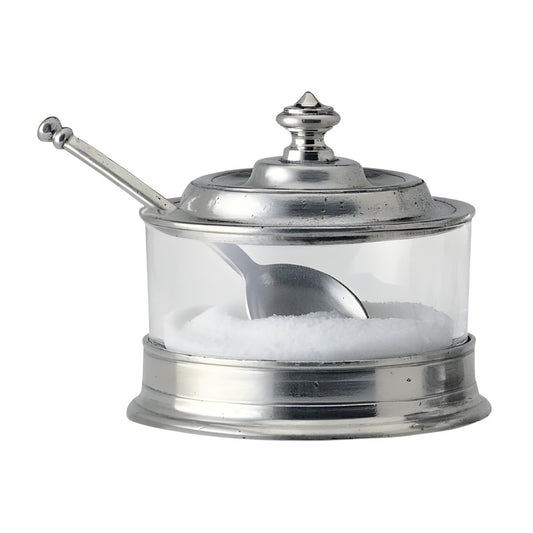 MATCH Pewter Jam Pot with Spoon