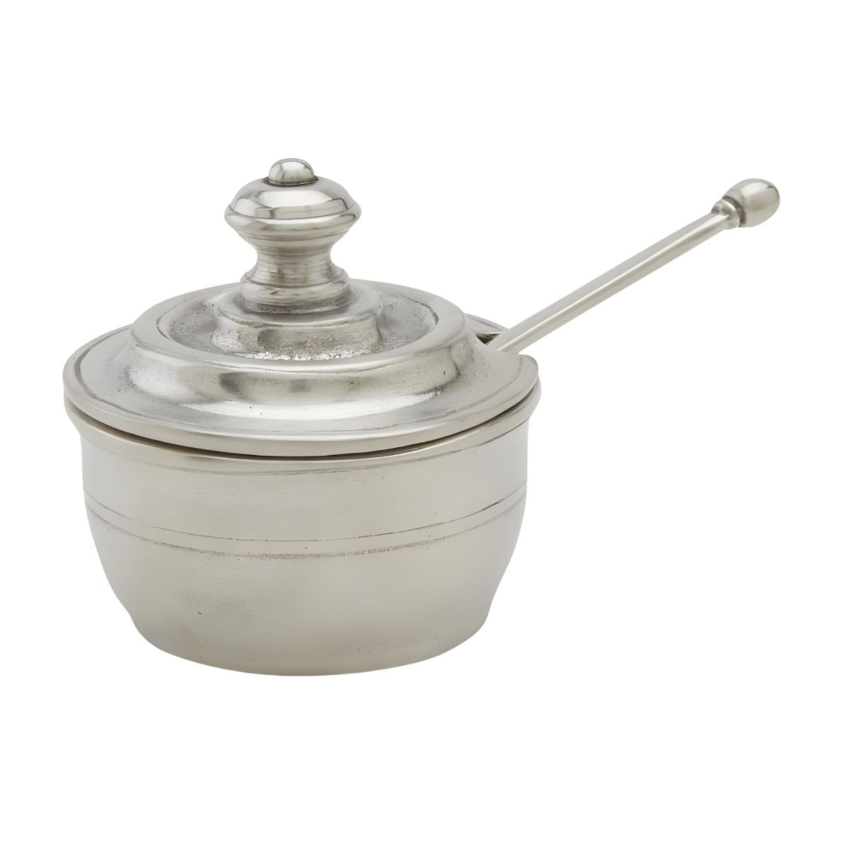 MATCH Pewter Piccolo Salt Cellar with Lid & Spoon
