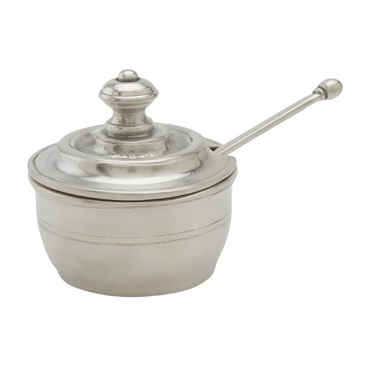 MATCH Pewter Piccolo Salt Cellar with Lid & Spoon