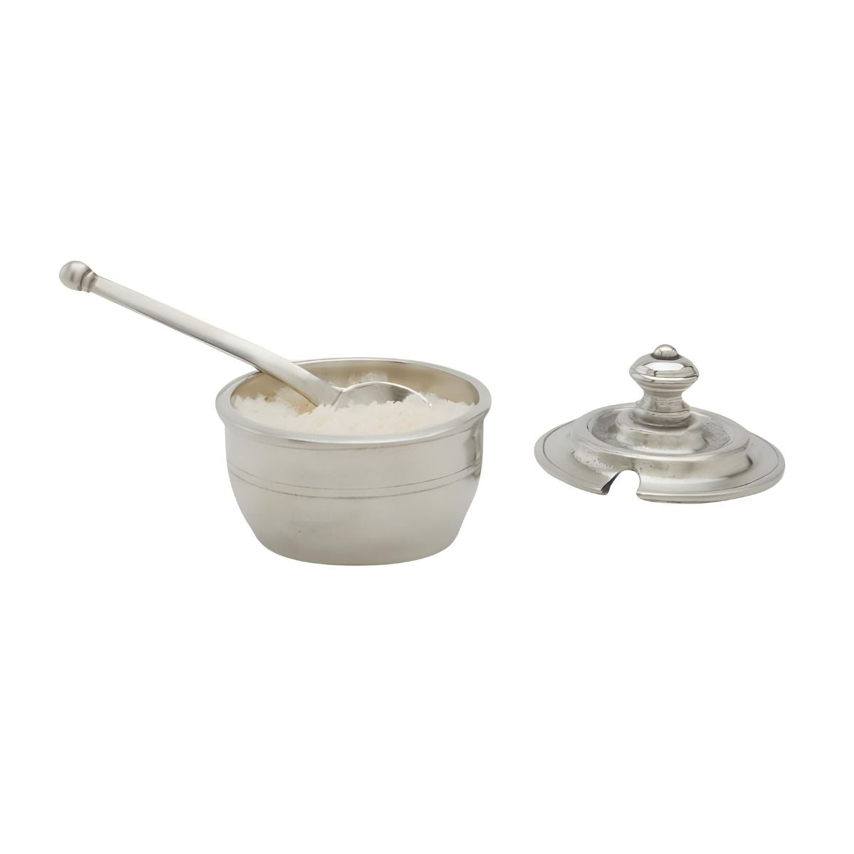 MATCH Pewter Piccolo Salt Cellar with Lid & Spoon