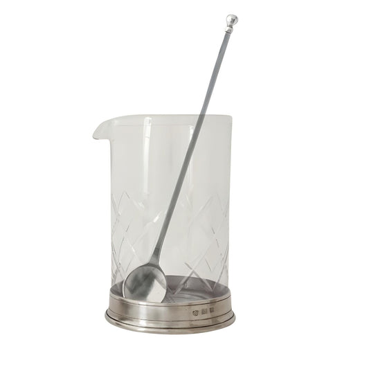 MATCH Pewter Mixing Glass and Stirrer Set