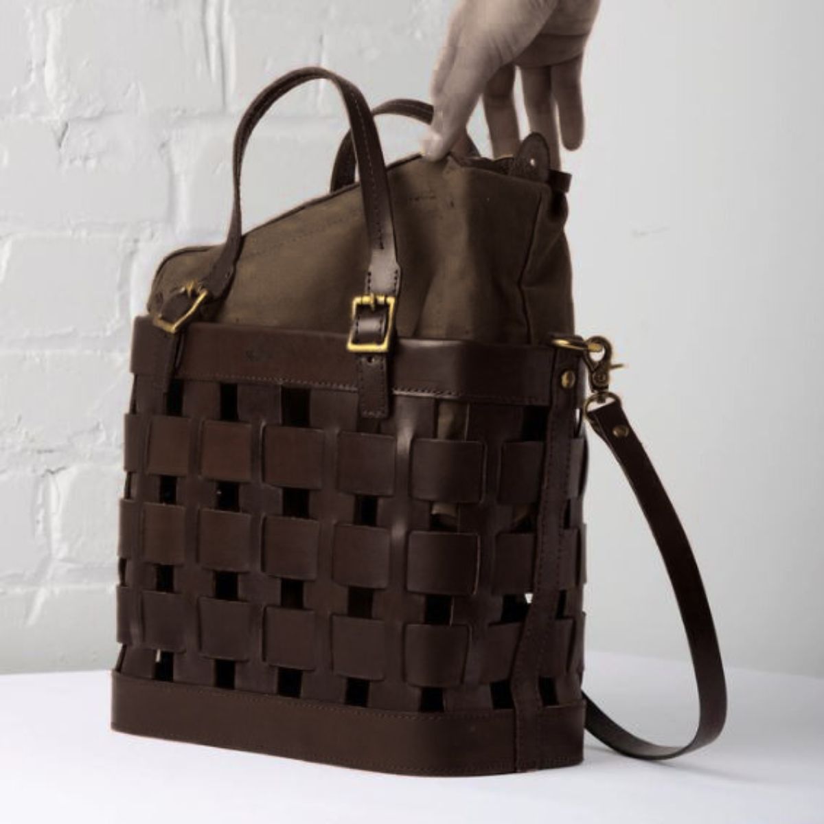 Uppdoo Venture Basket Tote - Chestnut