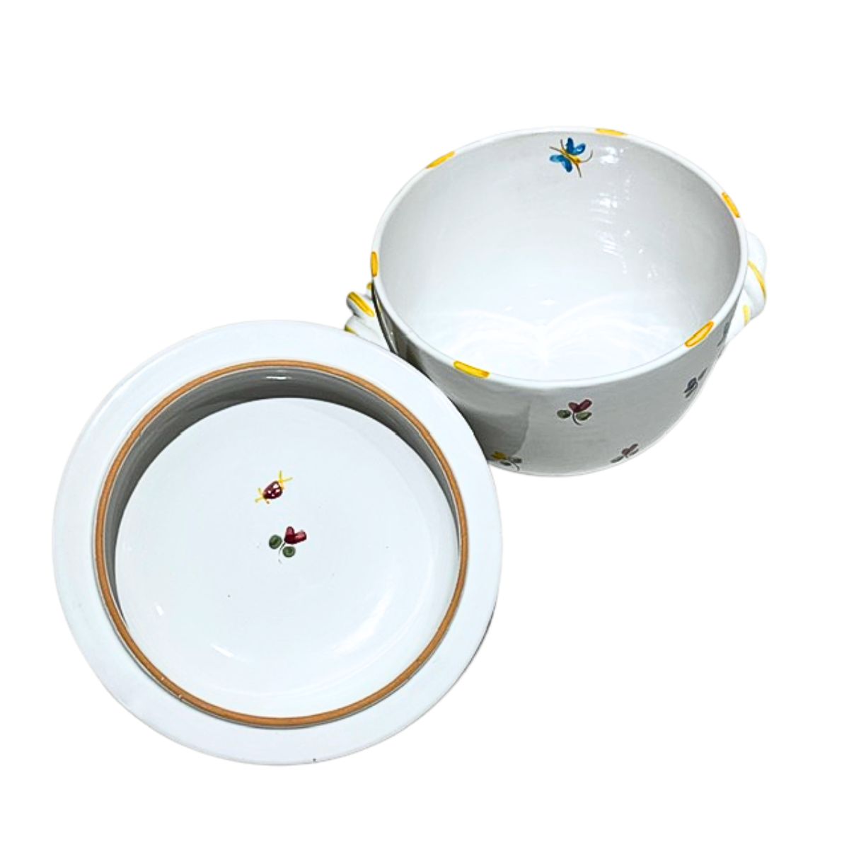 Faienceries D'Art de Malicorne Mille Fleurs Soup Tureen - Yellow - Retired