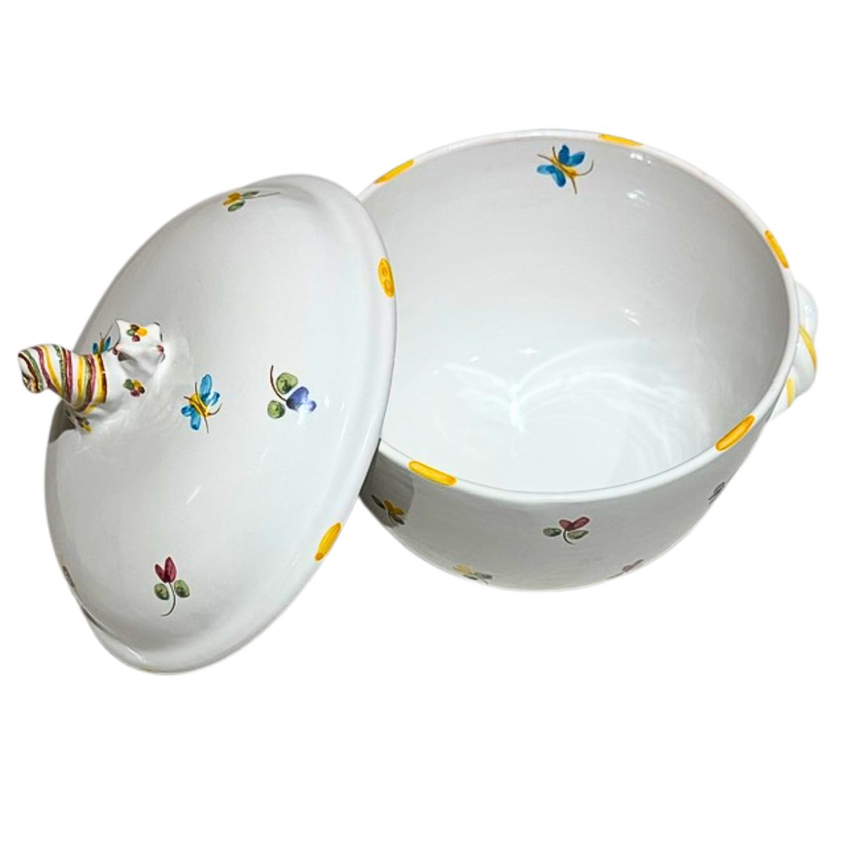 Faienceries D'Art de Malicorne Mille Fleurs Soup Tureen - Yellow - Retired