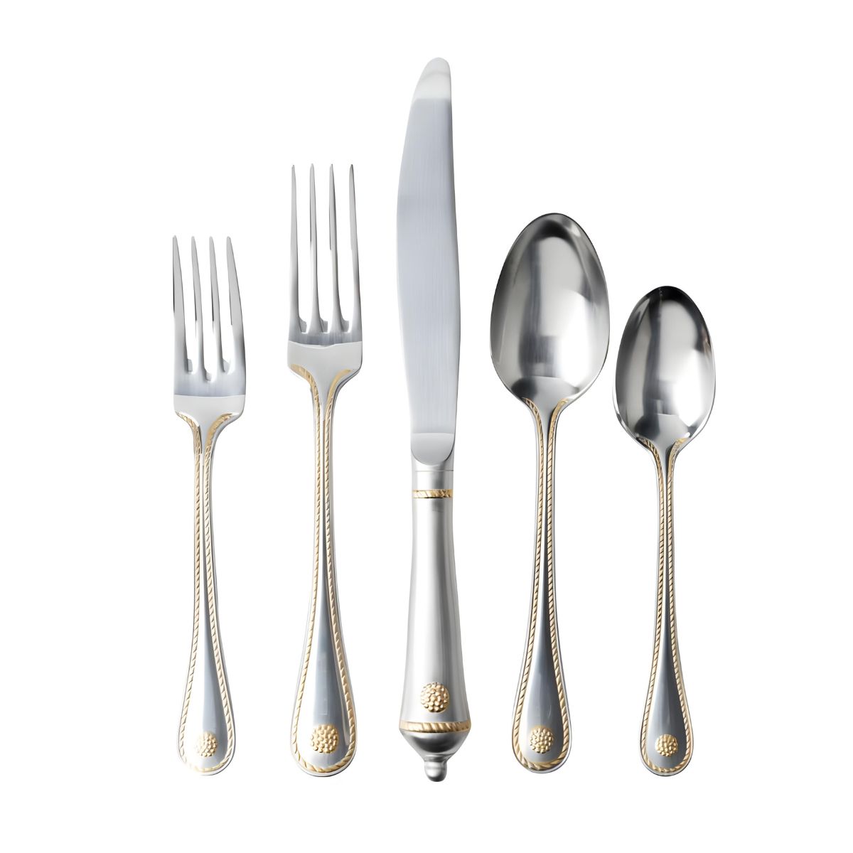 Juliska Berry & Thread 5pc Place Setting - Bright Satin with Gold