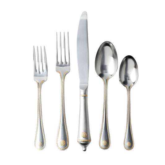 Juliska Berry & Thread 5pc Place Setting - Bright Satin with Gold