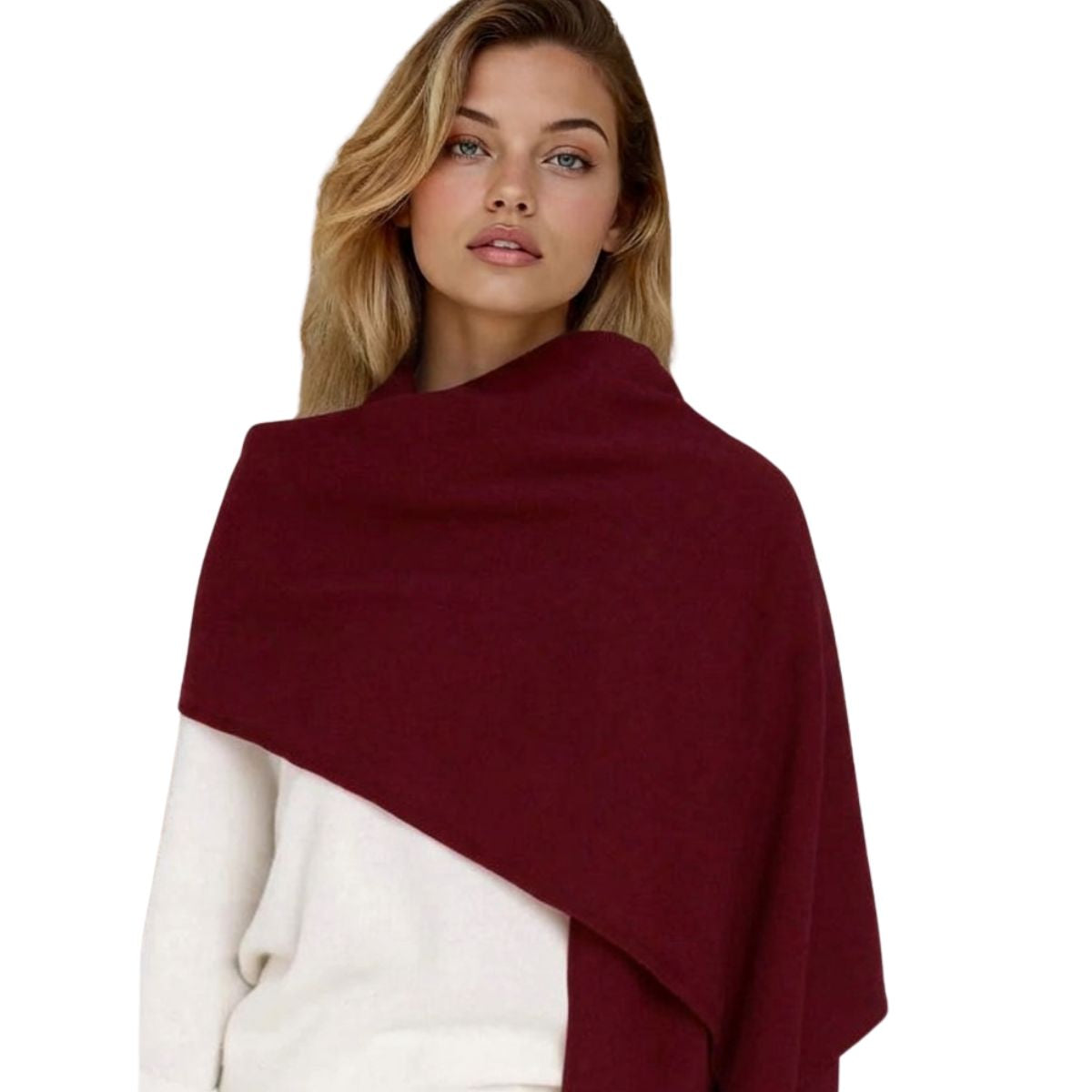 and for Good - Bedford Cashmere Wrap Scarf - Bordeaux