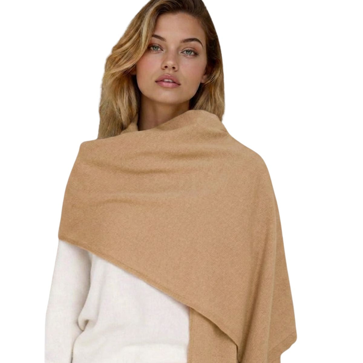 and for Good - Bedford Cashmere Wrap Scarf - Camel