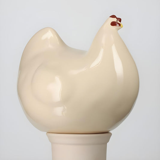 Les Ceramiques de Lussan Hen Solid White