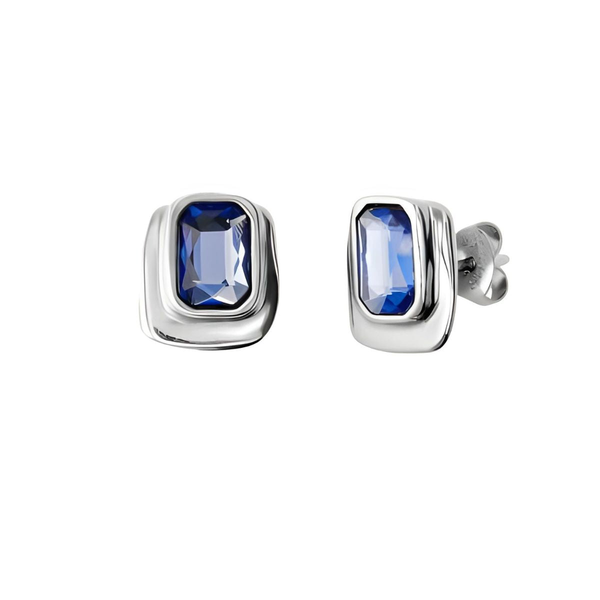 UNOde50 Ser Magnetica Earrings - Blue Crystal