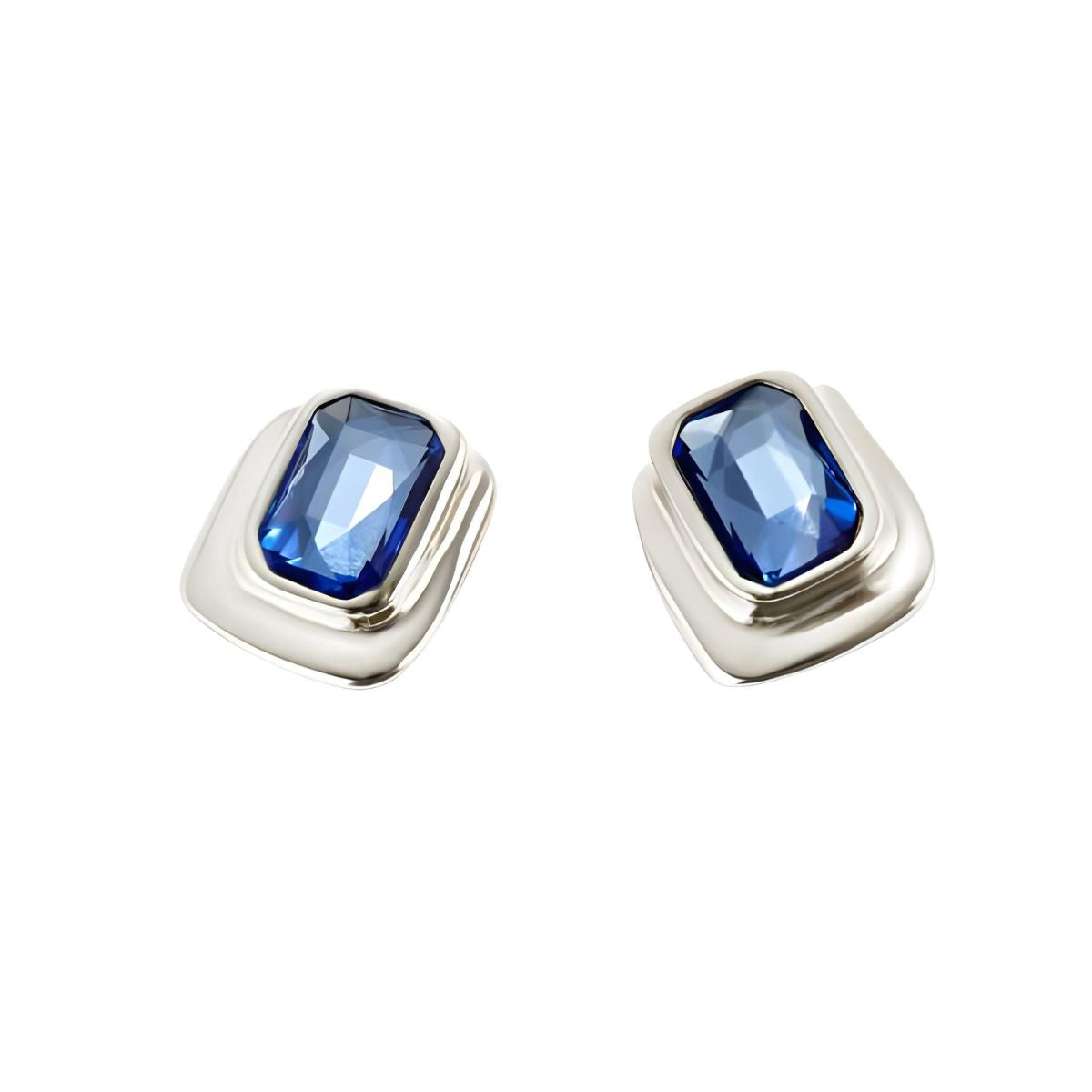UNOde50 Ser Magnetica Earrings - Blue Crystal