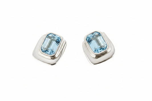 UNOde50 Ser Magnetica Earrings - Blue Crystal