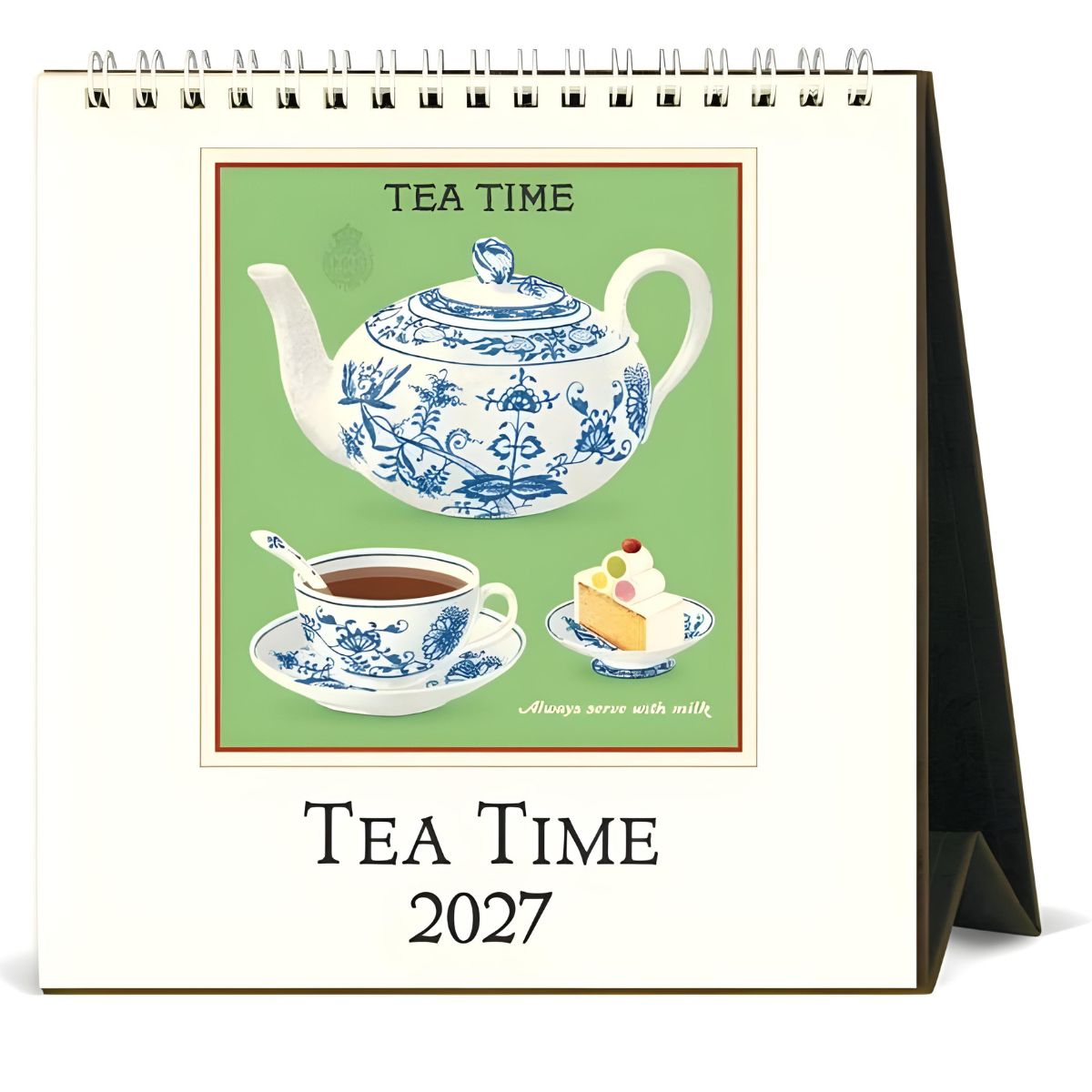 Cavallini Tea Time 2027 Desk Calendar