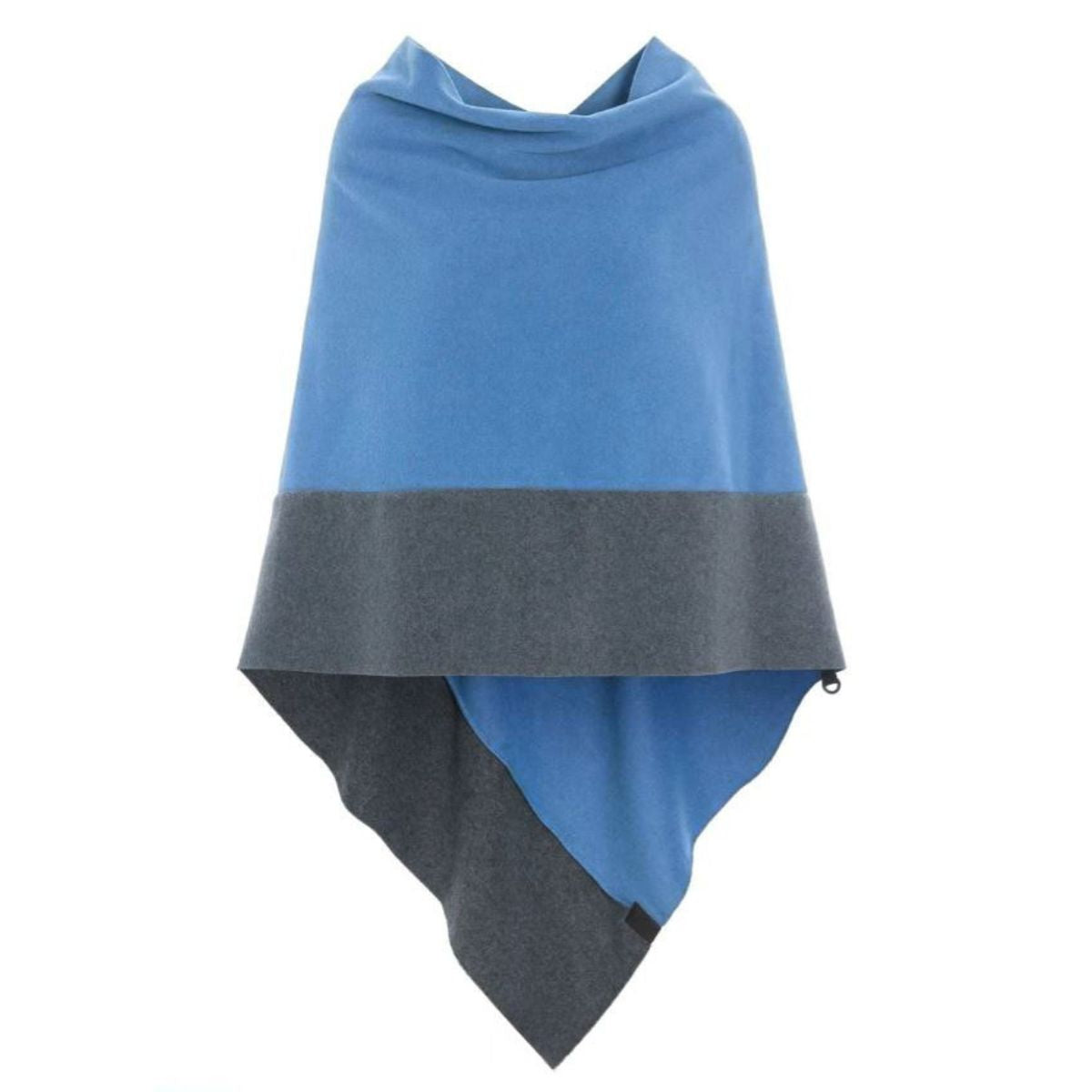 Henriette Steffensen Copenhagen 2-Colored Poncho - Dusty Blue/Grey