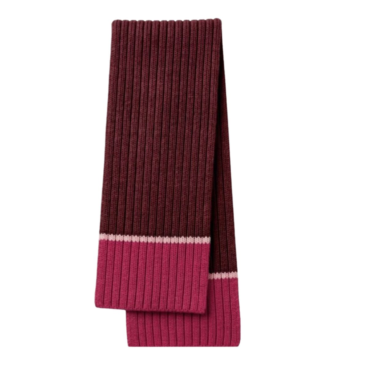 Mersea Montauk Colorblock Scarf - Raspberry Pink