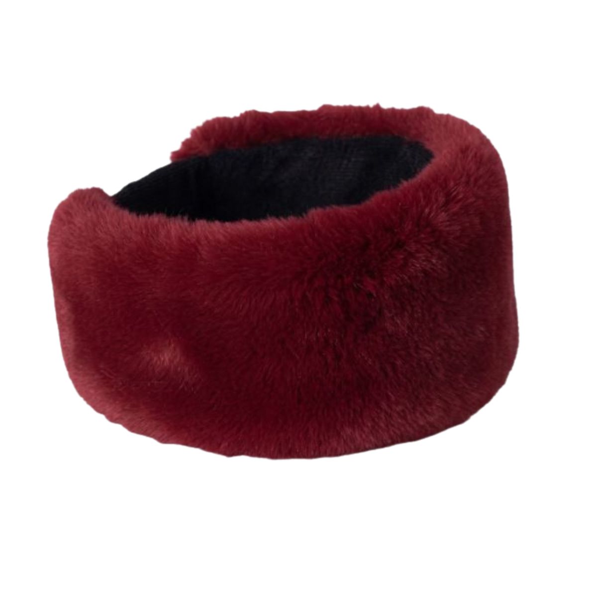 Mersea Chamonix Faux Fur Headband - Garnet - One Size