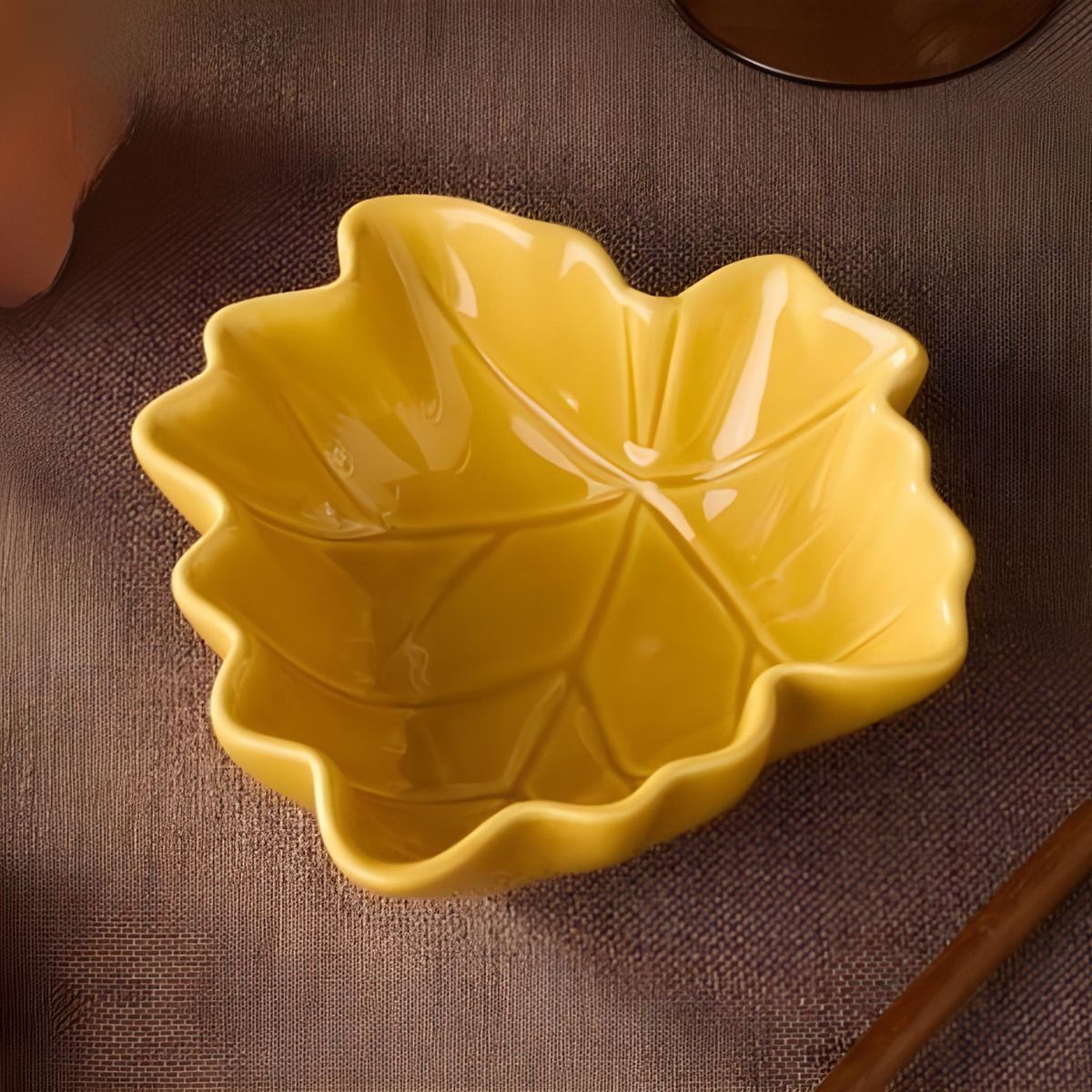 Autumn Meadows Gold Leaf Bowl
