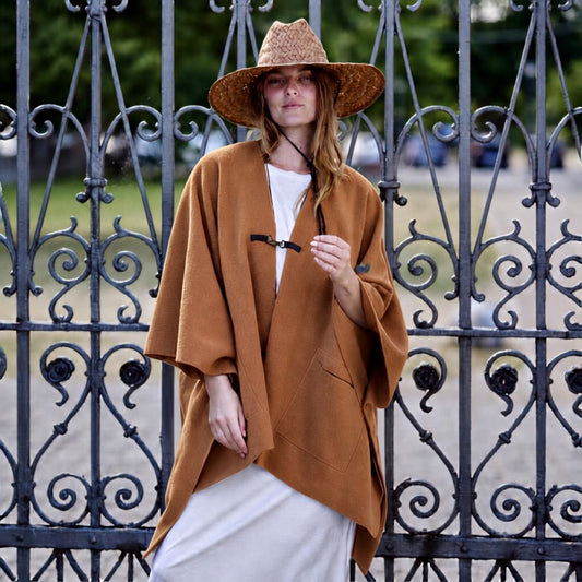 Henriette Steffensen Copenhagen Slag Cape - Rust