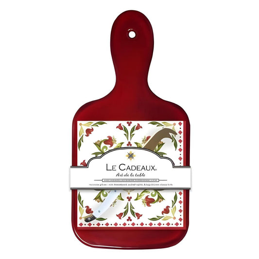 Le Cadeaux Garnet Mini Cheese Board Gift Set