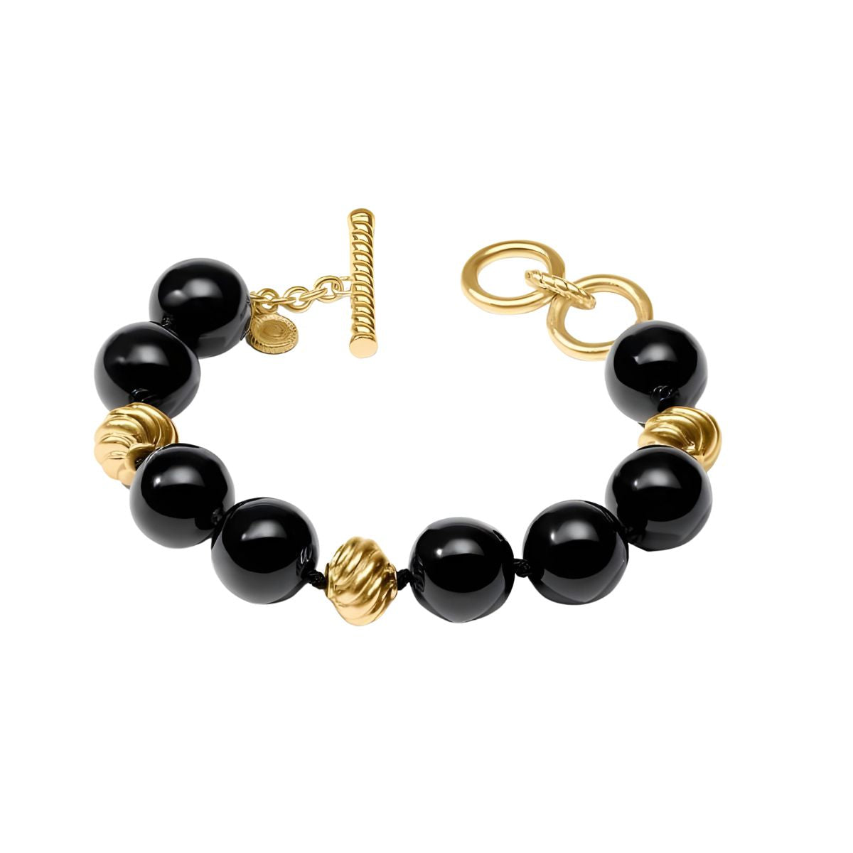Julie Vos Ravello Bracelet - Obsidian Black