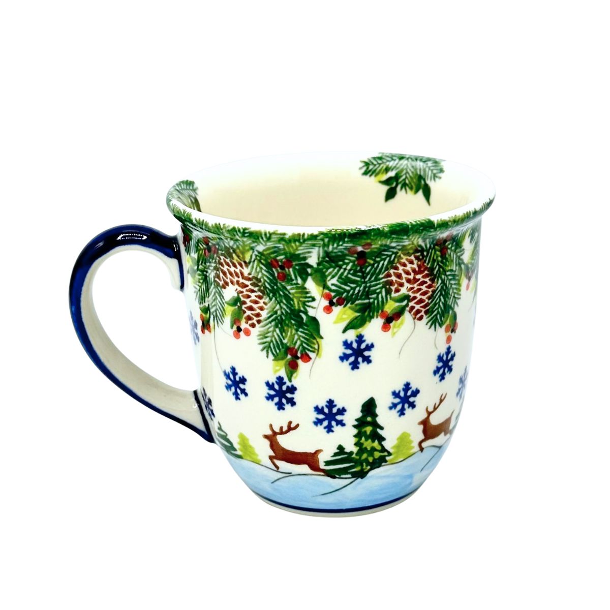 Polish Pottery Large Winter Viking Mug